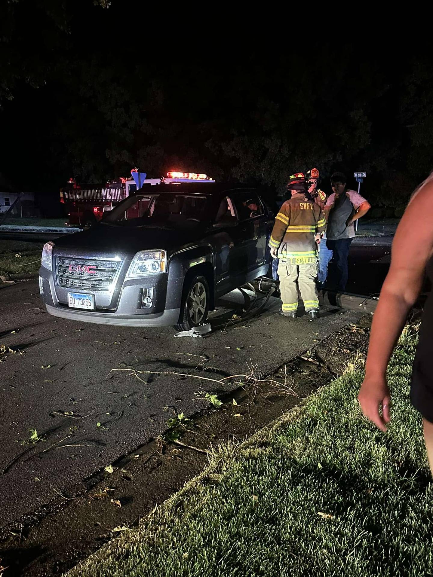 While on route to the structure fire, Bogitutus said they received multiple emergency calls including accidents, trees down and power lines on vehicles.