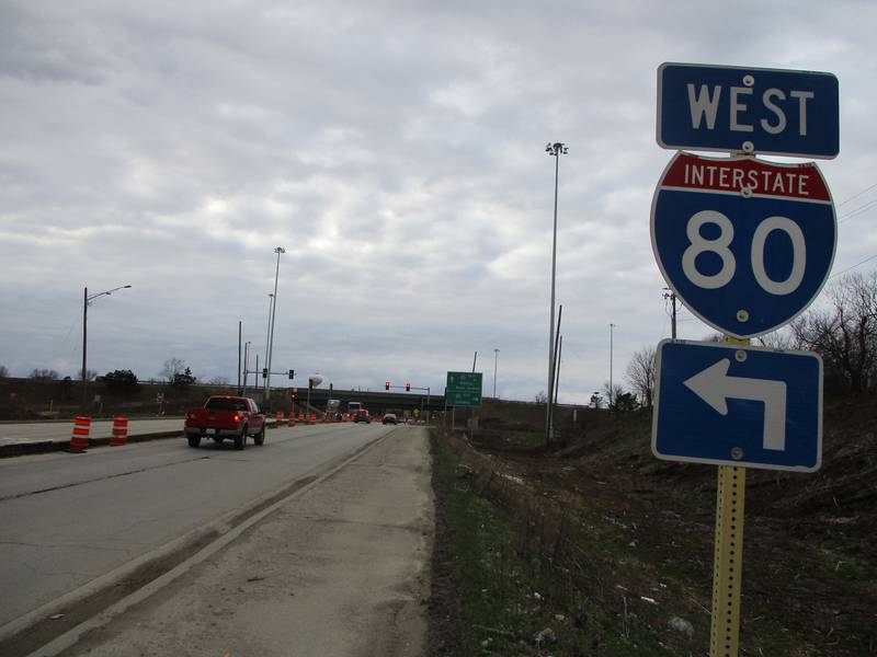 Construction has begun for a new Houbolt Road interchange and road widening project in Joliet targeted for completion in July 2023. Median have been stripped down along a section of Hollywood Road as of April 6, 2022.