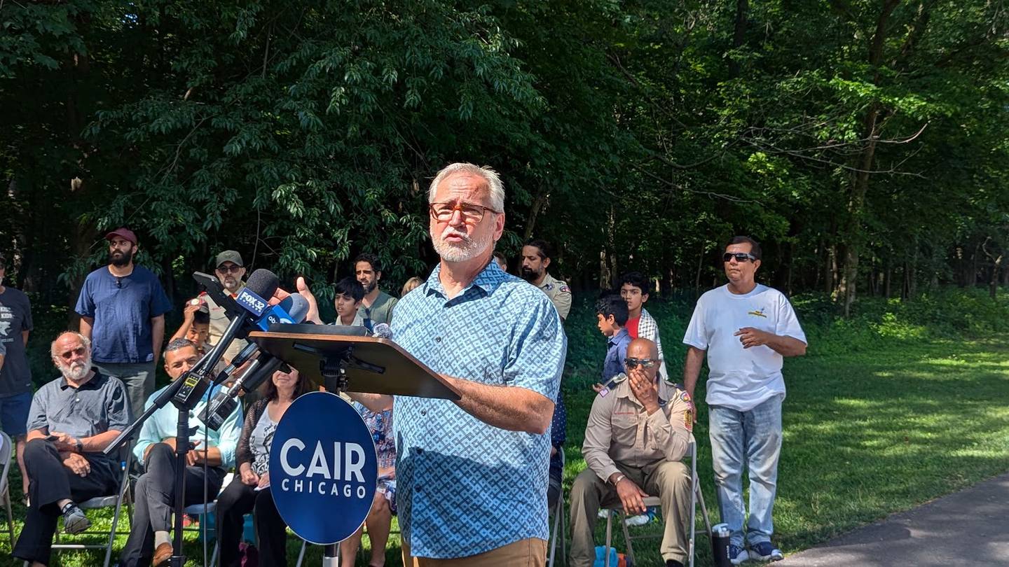 Fran Leeman, pastor of LifeSpring Community Church in Plainfield, said during the dedication of Wadee's monument on Saturday, June 28, 2025 at Van Horn Woods East Playground in Plainfield, that 6-year-old Wadee Alfayoumi's death was a wakeup call to end hate and violence.