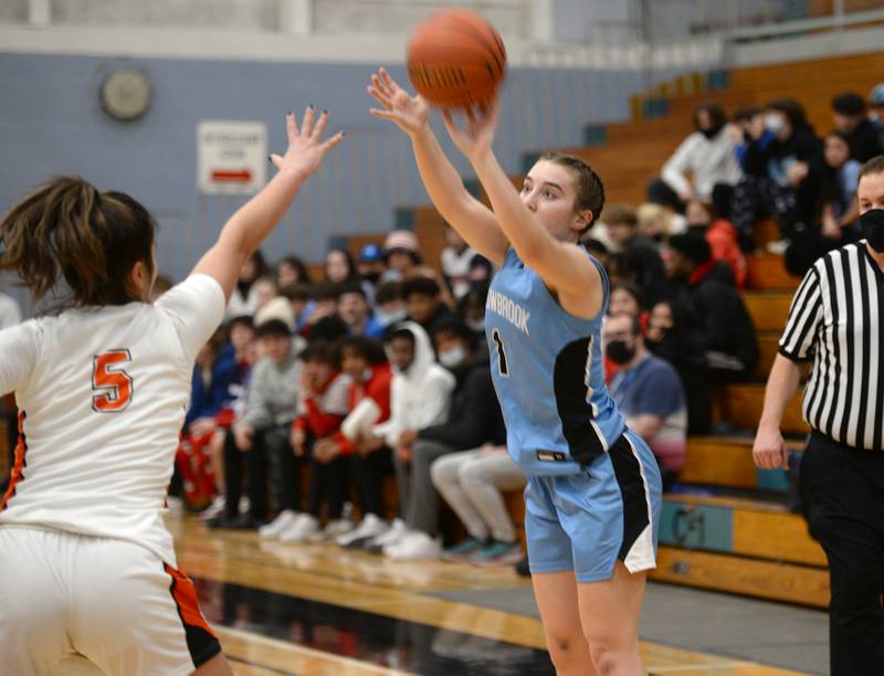 Willowbrook's Sophie Sullivan makes a basket during their regional game against Willowbrook Thursday Feb. 17, 2022.