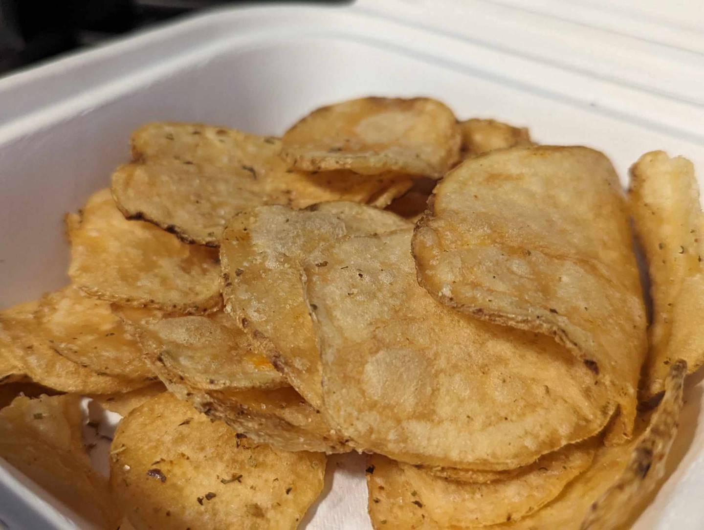 The homemade-style chips from Freedom Brothers Pizzeria & Alehouse in Plainfield were thick, crunchy and perfectly salted.