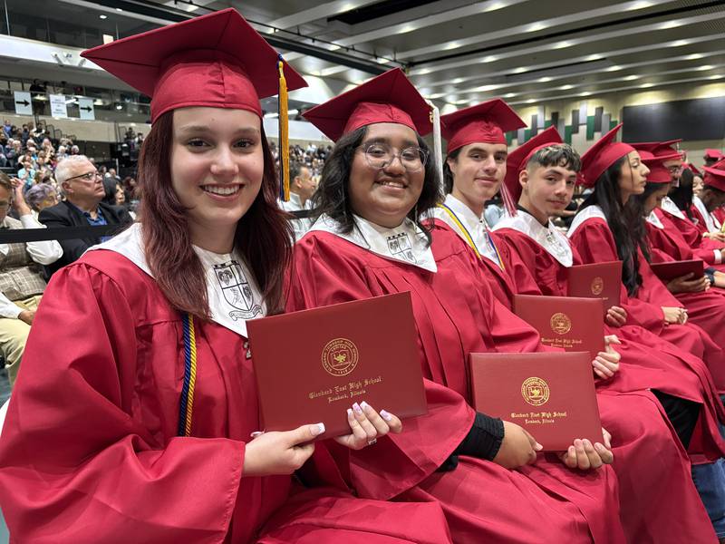 Glenbard East High School held its graduation ceremony on Tuesday, May 20, 2025 at the College of DuPage in Glen Ellyn.