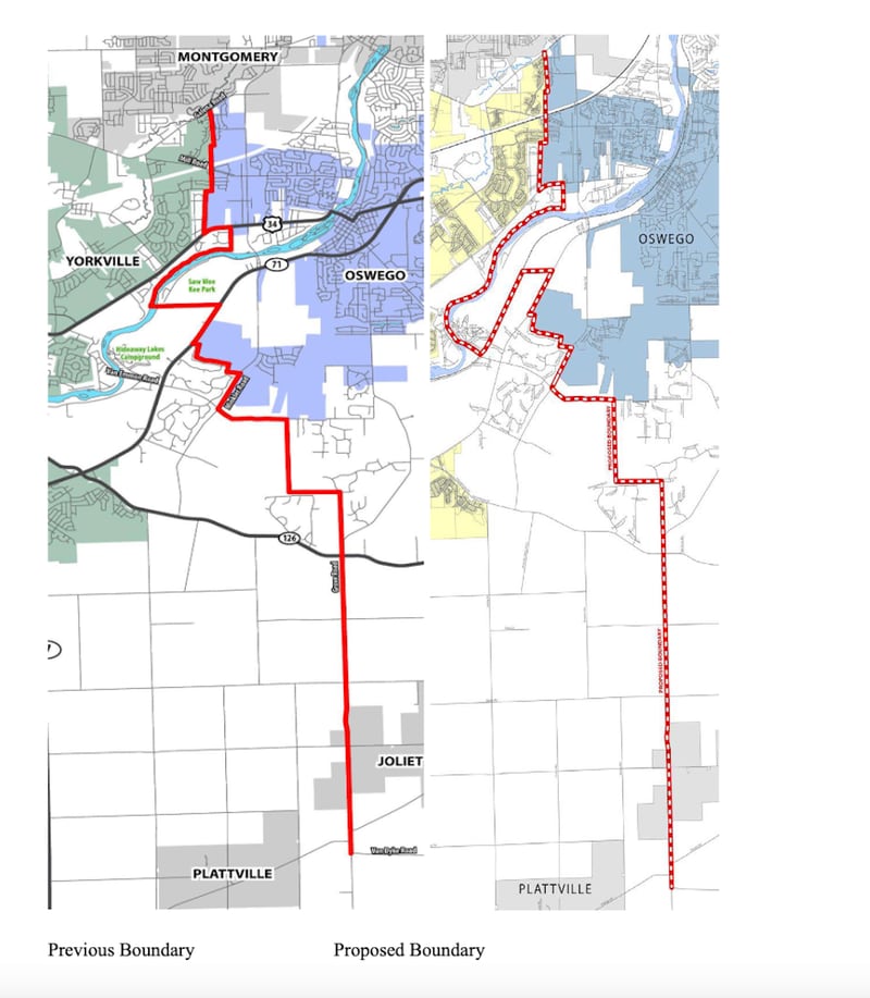 At the Jan. 6 Oswego Village Board meeting, trustees voted unanimously to approve a new 20-year boundary agreement with Yorkville. A boundary agreement between the two municipalities expired in 2022.