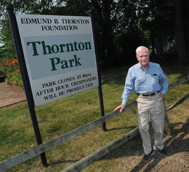 Edmund Thornton stands at the private park he created and opened to the public in 2014 in Ottawa.