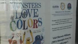 Library storywalk takes young readers on colorful trek through downtown Dixon