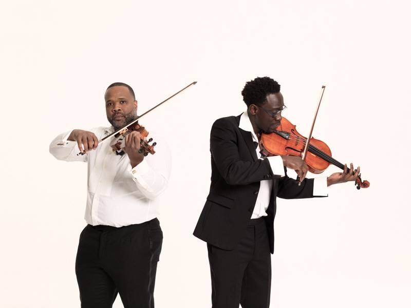 Classical music meets hip-hop when the string phenomenon Black Violin returns to the McAninch Arts Center for a high-energy concert at 4 p.m. Sunday, April 27.
