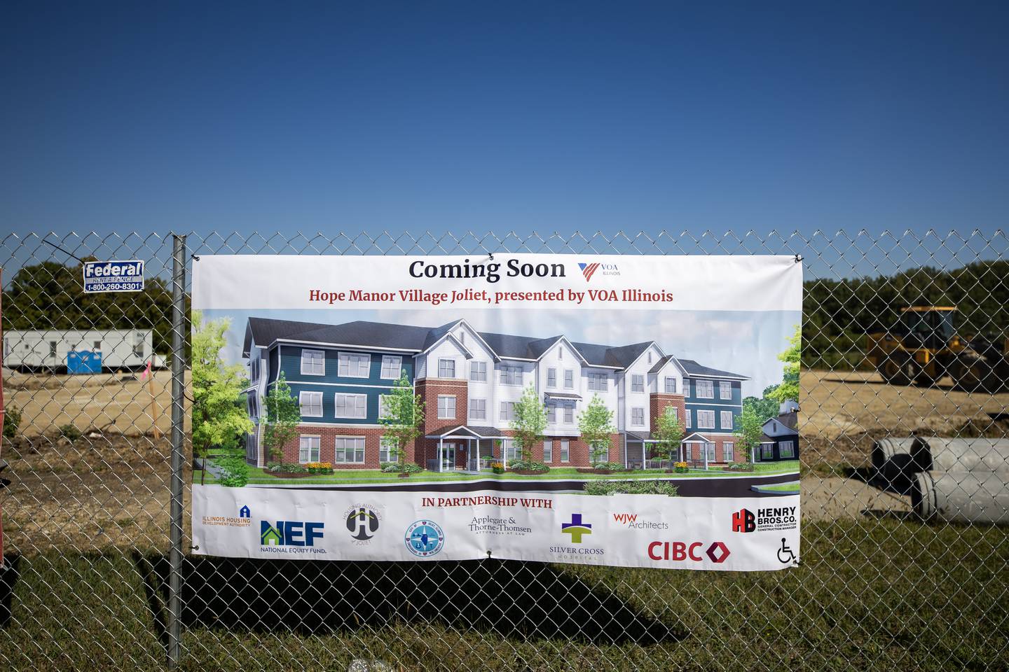 Construction takes place on the site of the future Hope Manor Village Joliet on Sept. 16, 2025.