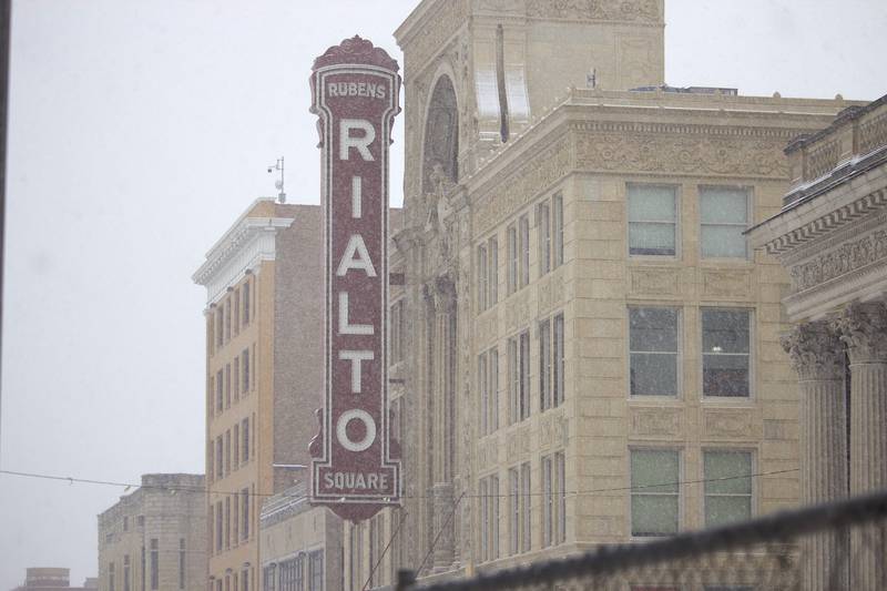 Rialto Square Theatre on Chicago Street in downtown Joliet  on Wednesday, Feb. 12, 2025.