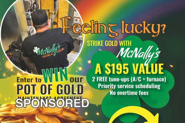 Feel Lucky with the Pot of Gold Maintenance Plan from McNally’s Heating & Cooling