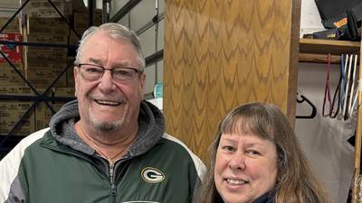 Ogle County Democrats donate to Rochelle Christian Food Pantry