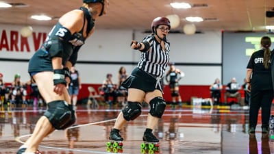 Local business owner Cheryl Cryer is skating through life