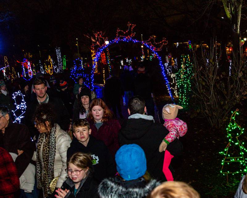 A large crowd came out to enjoy the Lombard Jingle Bell Jubilee. Dec 2, 2023