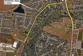 Pedestrian pathway to Route 47 along Cannonball Trail in Yorkville takes another step forward