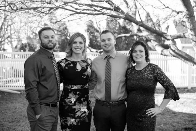 The Monier family (from left to right, Brad, Hillary, Jordan, Kristie) who have lost their mother and grandfather, among 21 family members to ALS, serve as co-directors to the Walnut 5K for ALS.