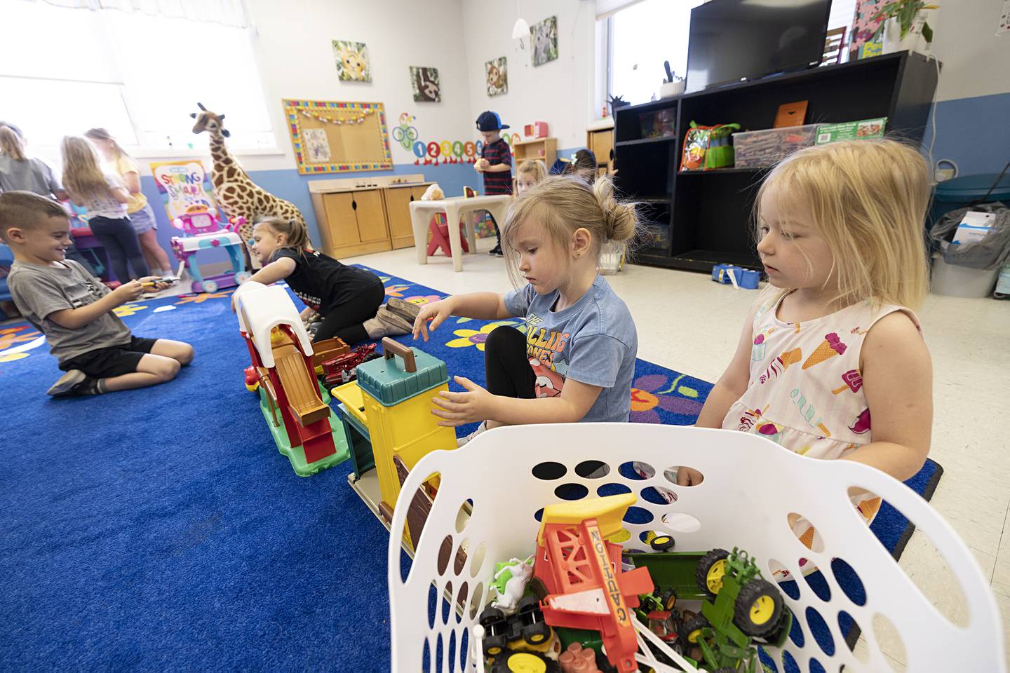 Young students at Clipper Kiddies play during recess Monday, May 11, 2026. The daycare run by the Lutheran church will be closing at the end of this school year.