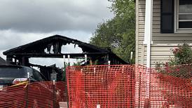 La Salle garage fire leaves home uninhabitable, car burned