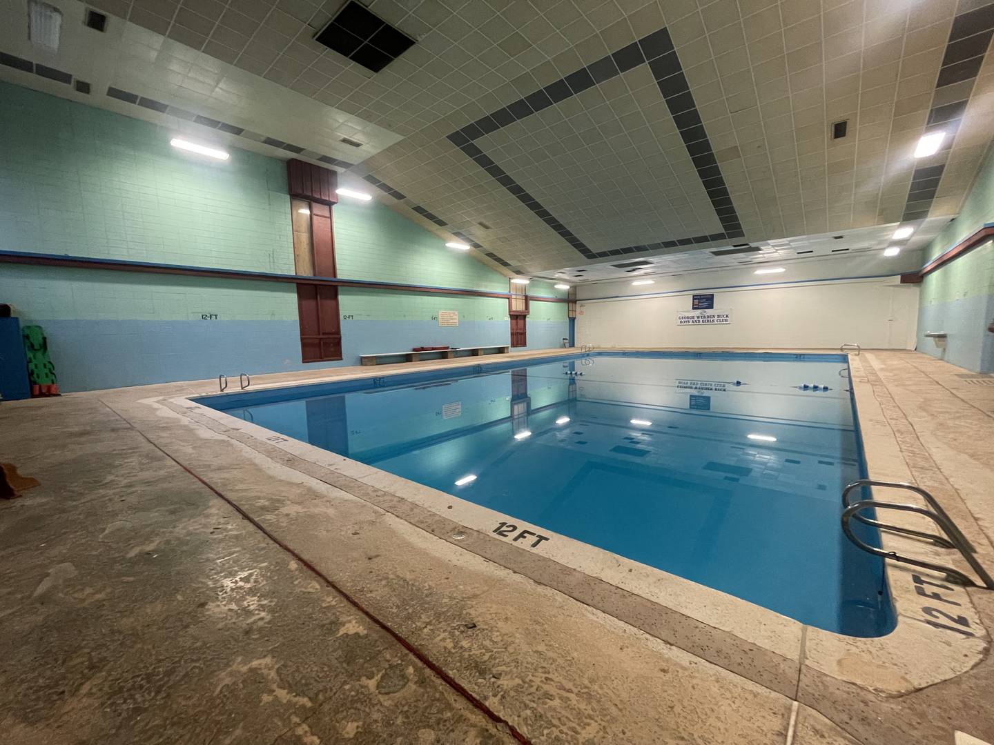 Jim Glasgow and Terry D'Arcy each donated $10,000 toward operations and maintenance expenses of the Olympic-sized pool at the Boys and Girls Club of Joliet set to open on June, 10, 2024 for their summer programs.