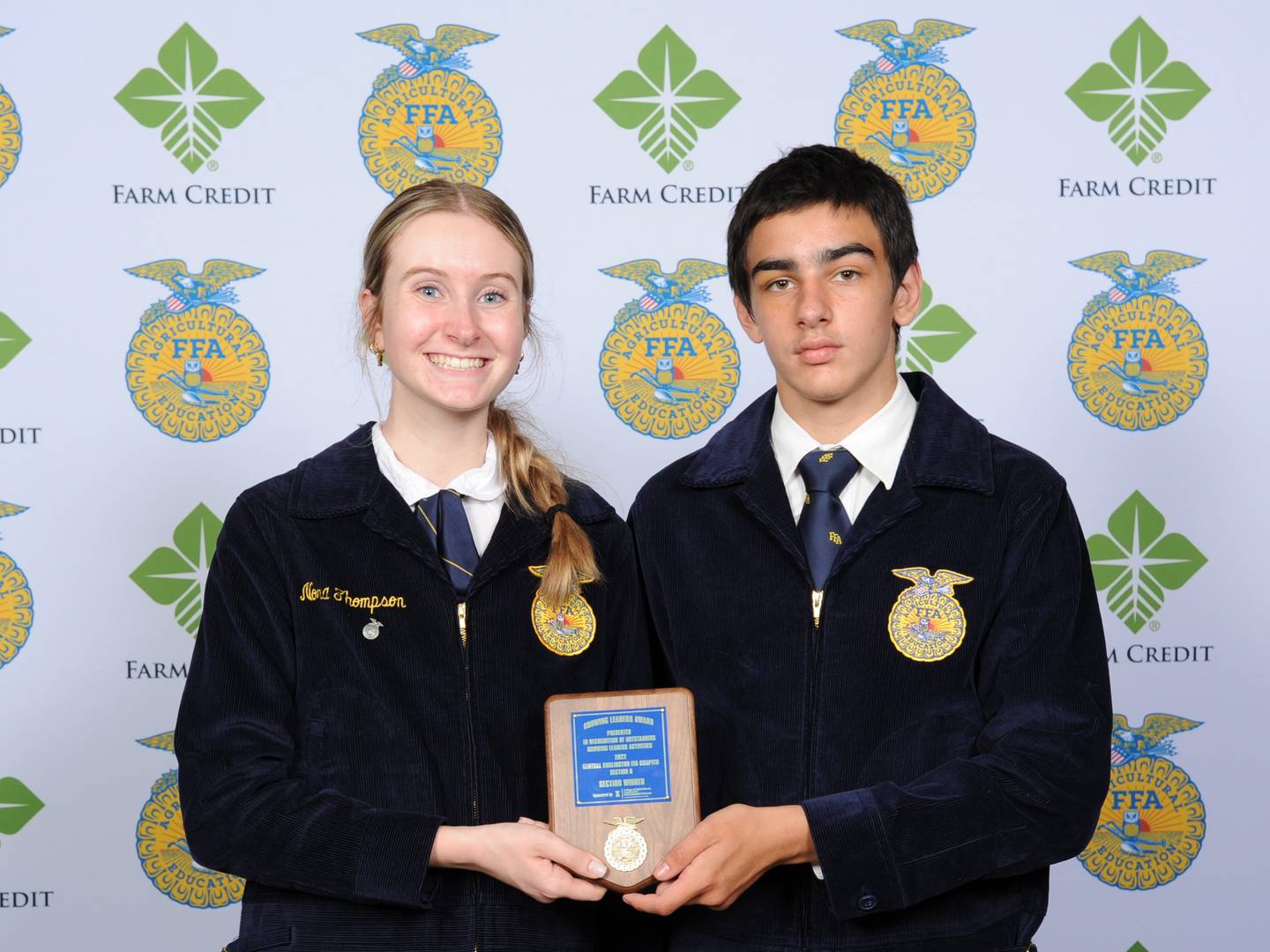 Central High School students Nora Thompson and Ben Estrada.