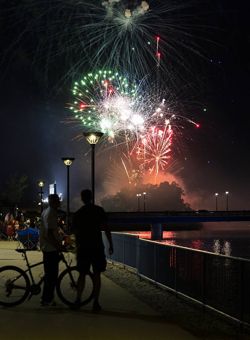 The grand finale lights up the sky Wednesday, July 3, 2024 to end the Sterling/Rock Falls Jaycee’s fireworks show.