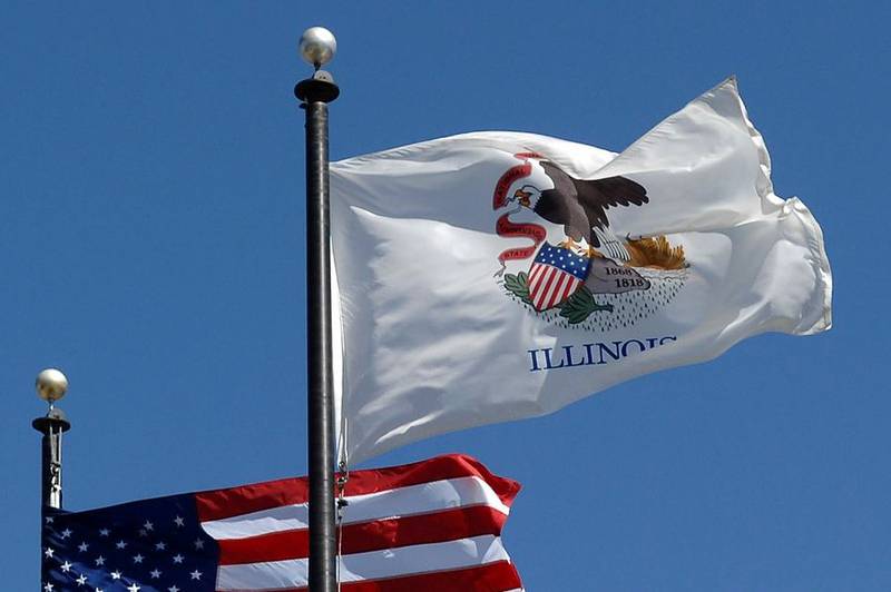 A bill awaiting Gov. JB Pritzker’s signature would form a commission to decide if Illinois’ state flag should be redesigned. Rick West, Daily Herald Media Group
