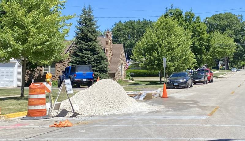 A construction site on Somonauk Road in Sycamore on Monday, June 10, 2024.