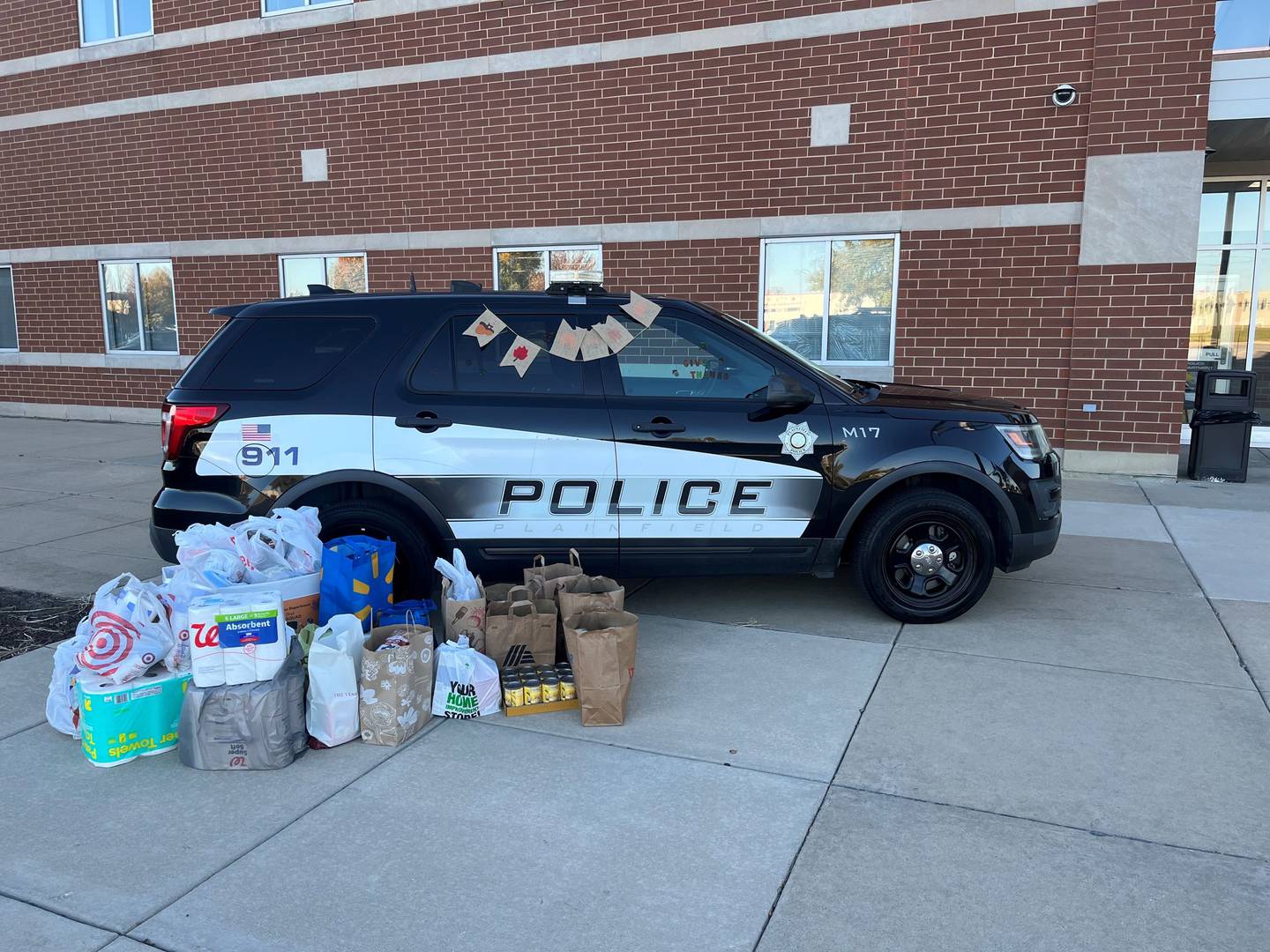 The Plainfield Police Department is collecting canned goods and nonperishable items for its first Thanksgiving Stuff-A Squad event through Saturday, Nov. 8. The items collected will go to the Plainfield Interfaith Food Pantry.