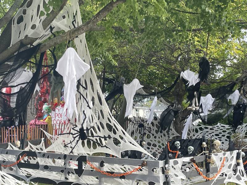 Dave and Audrey Appel's home at 1806 Whispering Oaks Court, Plainfield, is back with its scary Halloween display, retaining many of the "Stranger Things"  with some new spookiness added in.