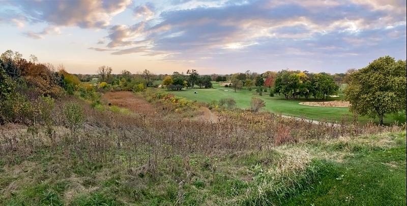 Newly renamed Belmont Golf Club in Downers Grove at sunset