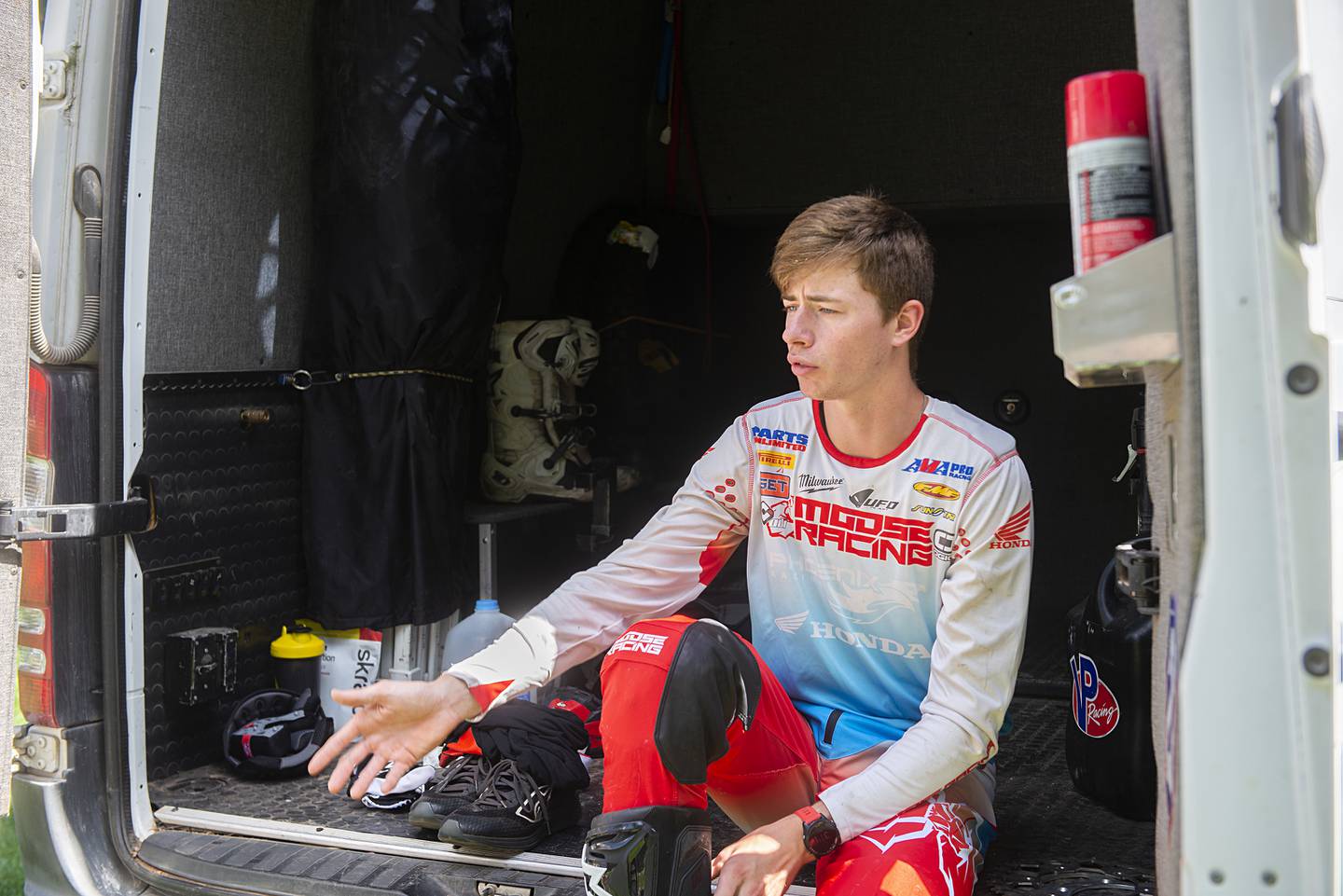 Cody Barnes talks about the work he has put in to become a professional motocross racer.