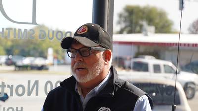 Ribboncutting held for 3 automotive businesses in Rochelle owned by Smith family