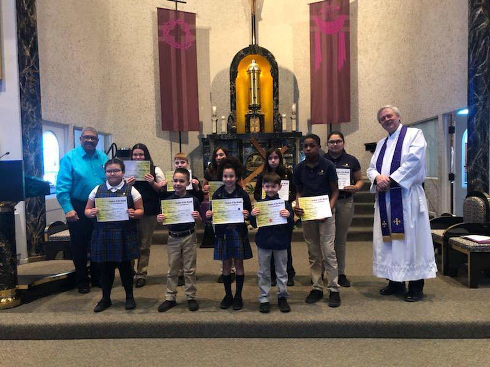 St. Mary Nativity in Joliet announces its March Students of the Month Shaw Local