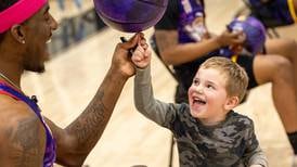 Photos: Harlem Wizards put on a show at Woodland School