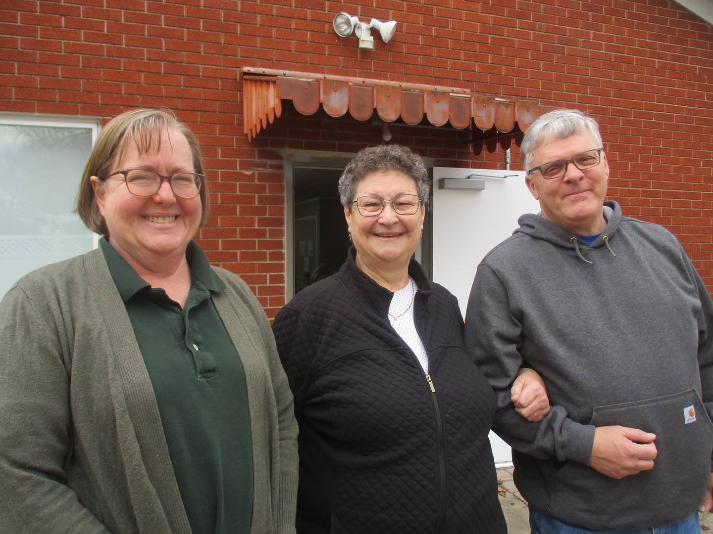 Newark's Charles B. Phillips Public Library is expanding. Seen here is library Director Lynette Heiden, board member Barb Sucich and board President Dave Drew. (Mark Foster -- mfoster@shawmedia.com)