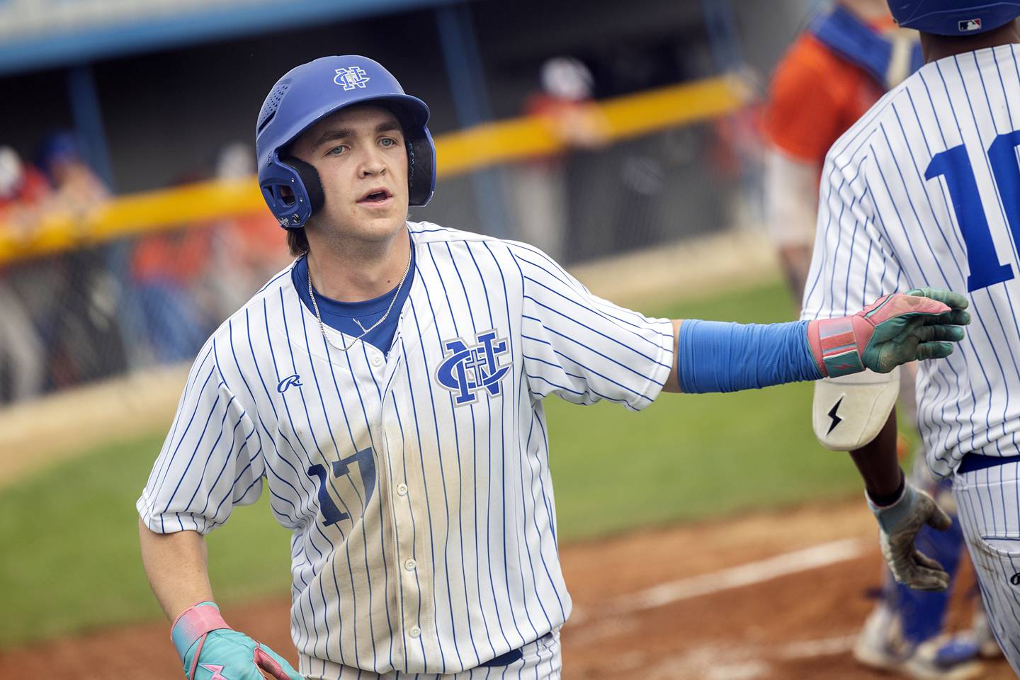 Newman’s Garet Wolfe comes in to score during a four-run fourth against Eastland  Wednesday, April 15, 2026.