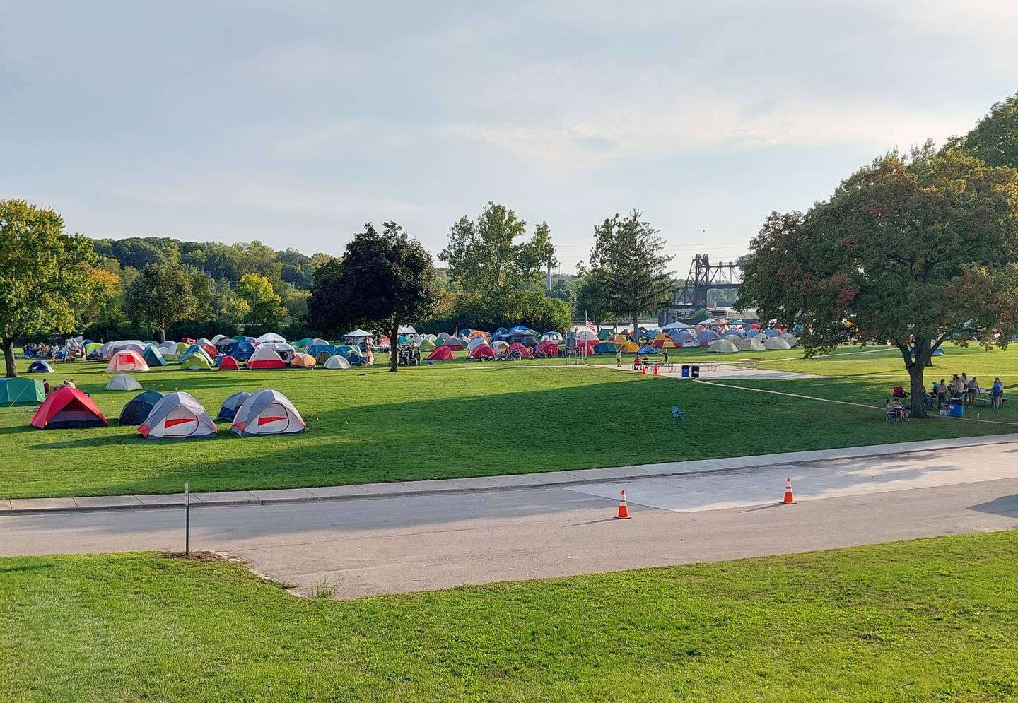 Hundreds of Scouts from across Illinois camped Friday and Saturday, Sept. 22-23, 2023, along the Ottawa riverfront.