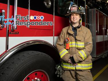 Geneva firefighter and paramedic Kristofer Leeseberg loves how every day is different 