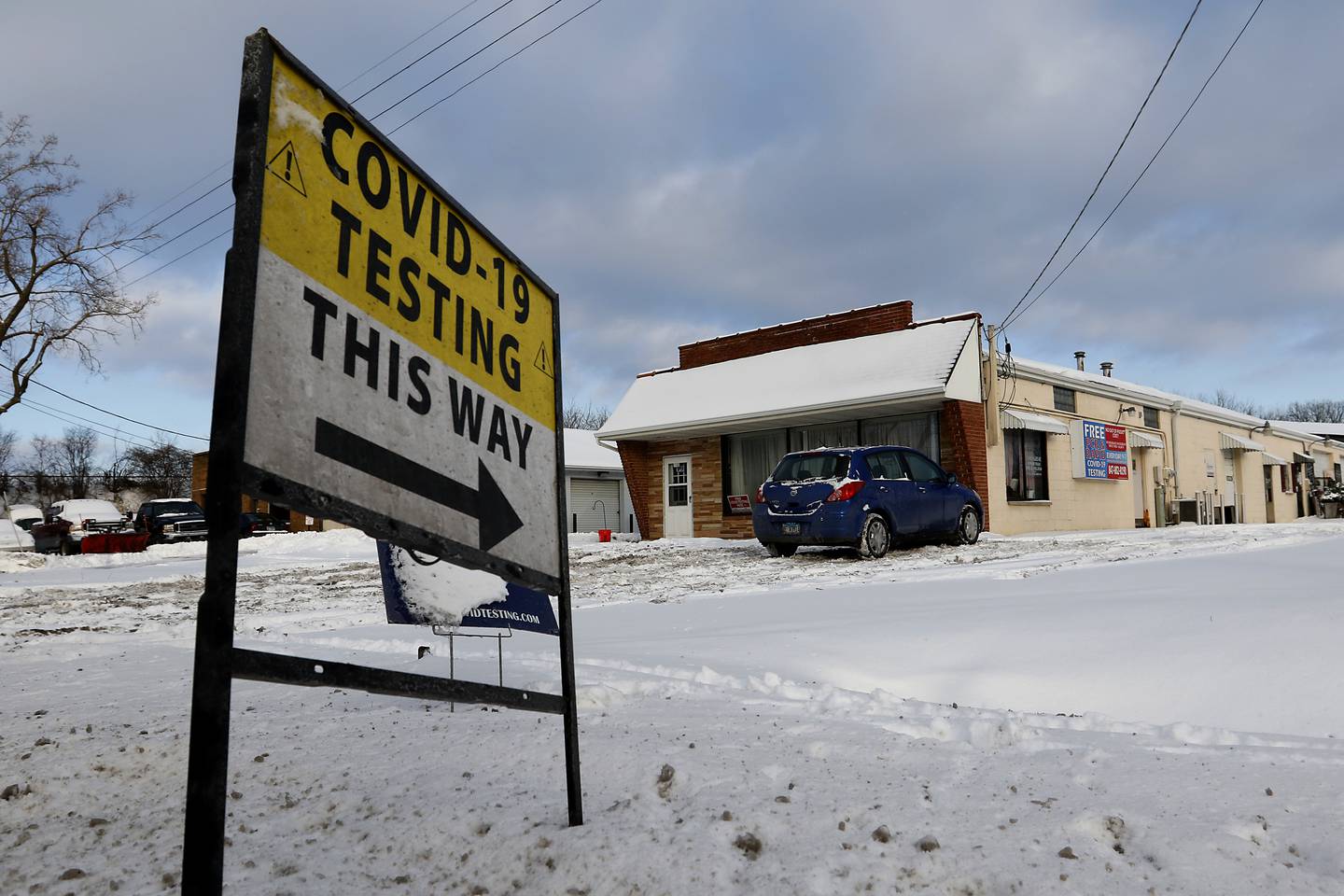 A COVID Testing Centers of America testing site at 1193 S. Eastwood Drive in Woodstock on Monday, Jan. 24, 2022.