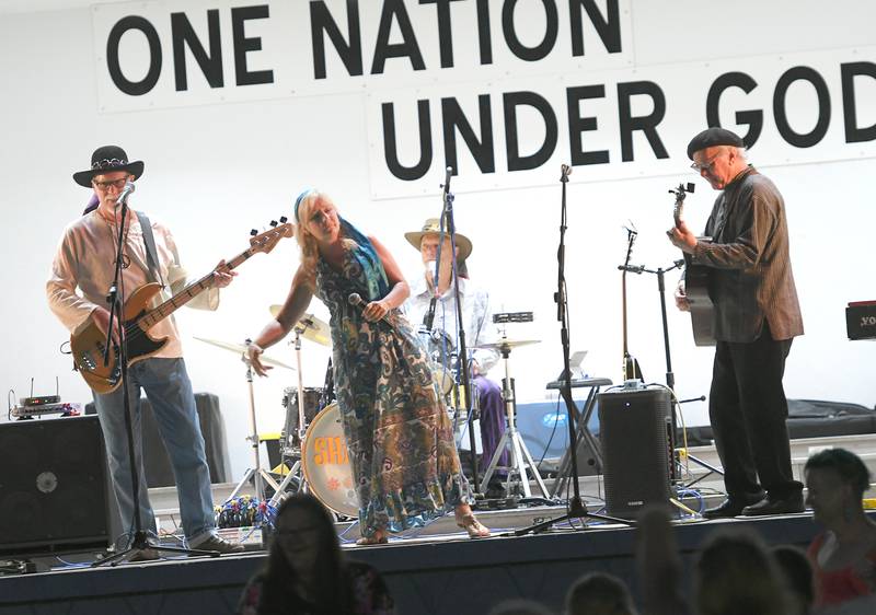 Shindig opened the live, free music Jamboree season in Mt. Morris on July 2. The band performed classic rock tunes in front of the large crowd in the Warren Reckmeyer Band Shell on the Campus Square. Shindig will perform music from the 1960s on Saturday at the Croatian Cultural Club in Joliet.