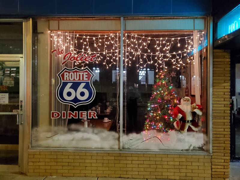 Downtown Joliet at night before the holidays is filled with a quiet, peaceful holiday spirit, if you know where to look.