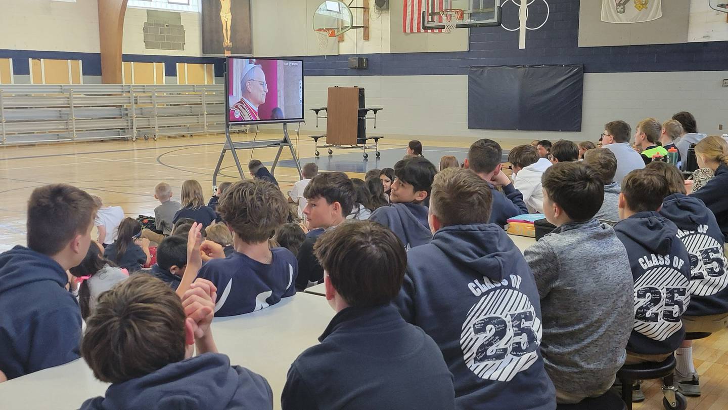 “There were screams and claps of joy,” Deb Myers, principal at Trinity Catholic Academy in La Salle, said of the reaction when an American became pope. Cardinal Robert Prevost became Pope Leo XIV on Thursday, May 8, 2025, and the shock news was received rapturously at Catholic schools across the Illinois Valley.