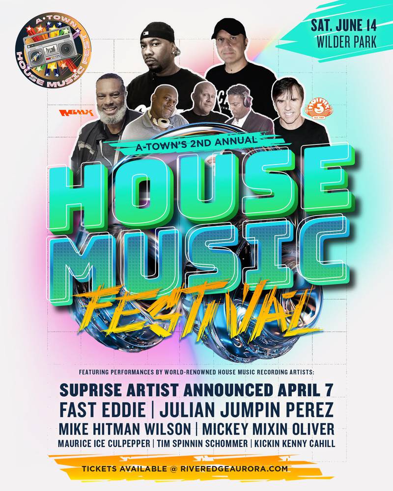 Downtown Aurora’s A-Town House Music Fest returns June 14, 2025.