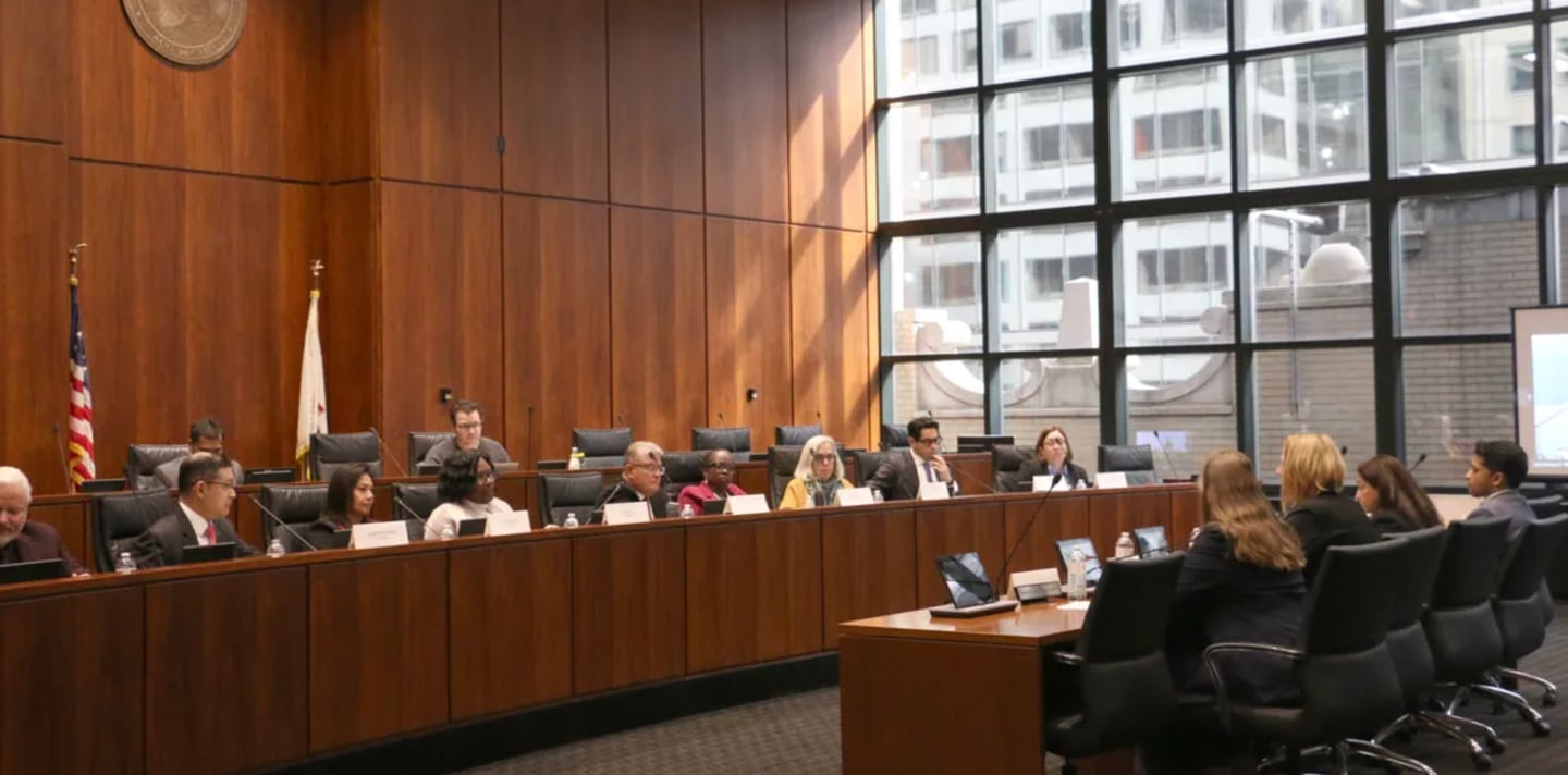 The Illinois Accountability Commission hears testimony from a dozen experts and advocates at its Feb. 24, 2026 public meeting in downtown Chicago.