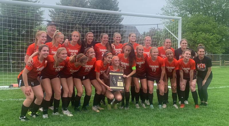 Crystal Lake Central celebrates winning the Class 2A Crystal Lake South Regional championship Friday.