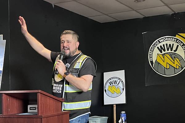 Calls for workers’ rights and higher wages, taxes on billionaires at Will County May Day protests 