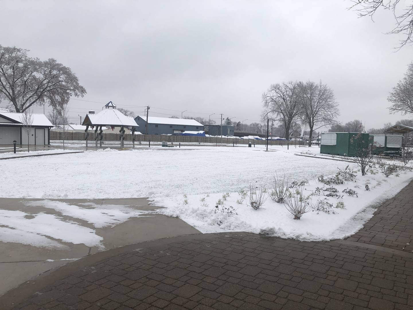 Plan are to install an ice rink, frozen with the help of refrigerated lines, on Wednesday, Nov. 29, 2023, at Miller Point Park in McHenry. The RISE Up Foundation and Mayor Wayne Jett began fundraising for the rink just a few weeks prior.