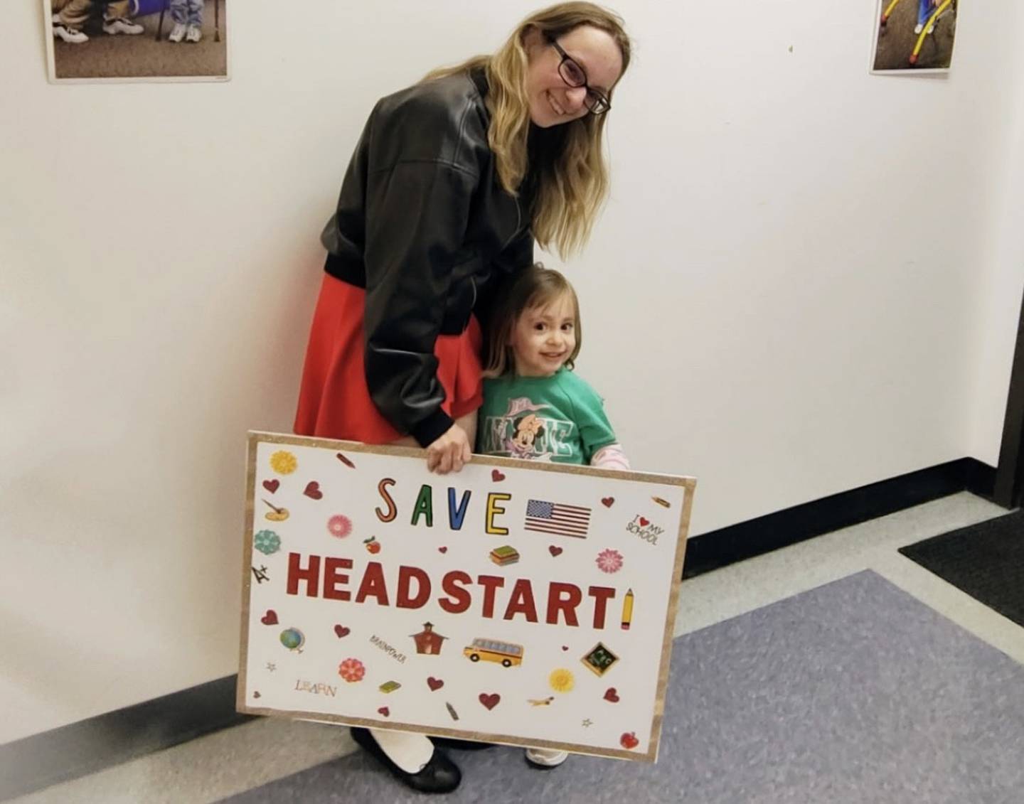 Vicki Del Real is pictured with her daughter Stephanie Del Real  in support of Will County's Head Start program.