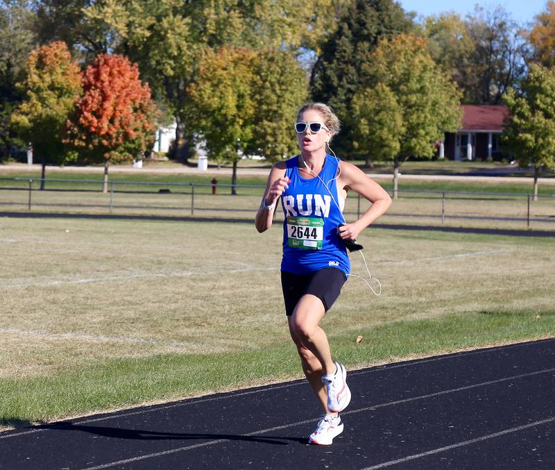 Sugar Grove resident Courtney L. Multhaupt was the fastest female in the Sugar Grove Park District’s inaugural Run to Remember 5K & Fun Run on Saturday, Oct. 19, 2024 in Sugar Grove.