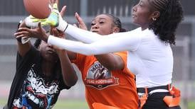 Photos: DeKalb girls flag football holds practice as they prepare for inaugural season