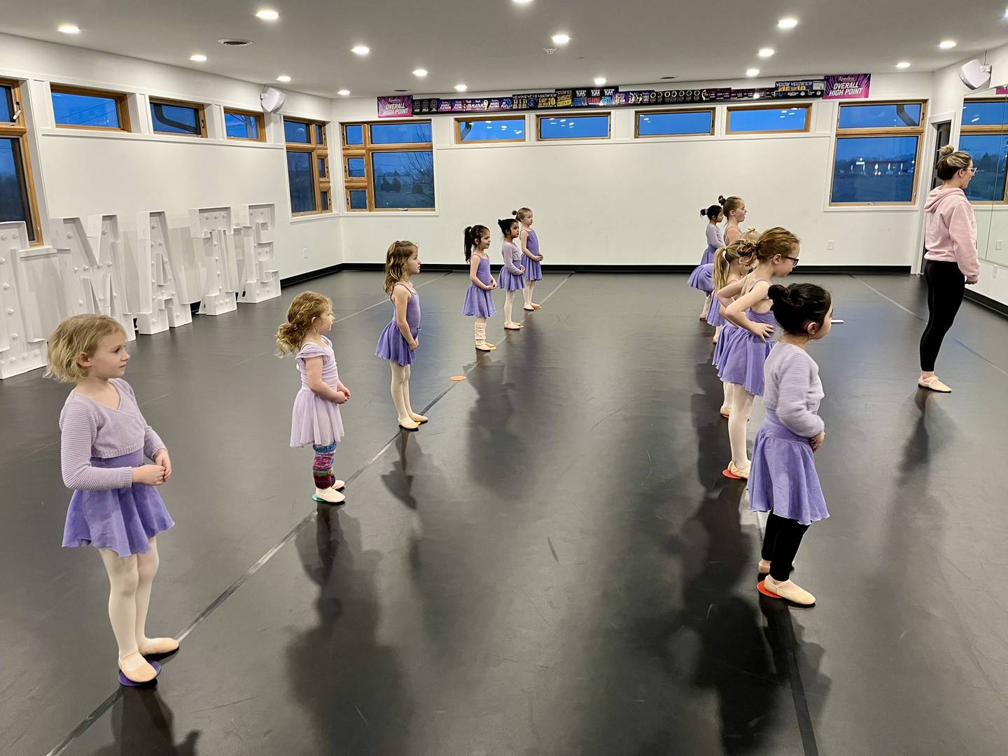 Young students follow the steps of their dance instructor at Ultimate Dance on the Move in Plano. The studio is hosting a Wicked-themed end-of-the-year recital on June 22.