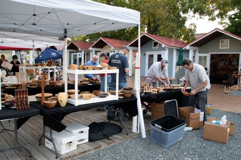 The Chicago Woodturners and Windy City Woodturners will be selling donated bowls and other wood turned items at an outdoor pop-up market from 9 a.m. to 4 p.m. October 8, 2022 at the Boardwalk Shops of Batavia to raise funds for the Northern Illinois Food Bank, Batavia Interfaith Food Pantry and Fox Valley Food For Health.